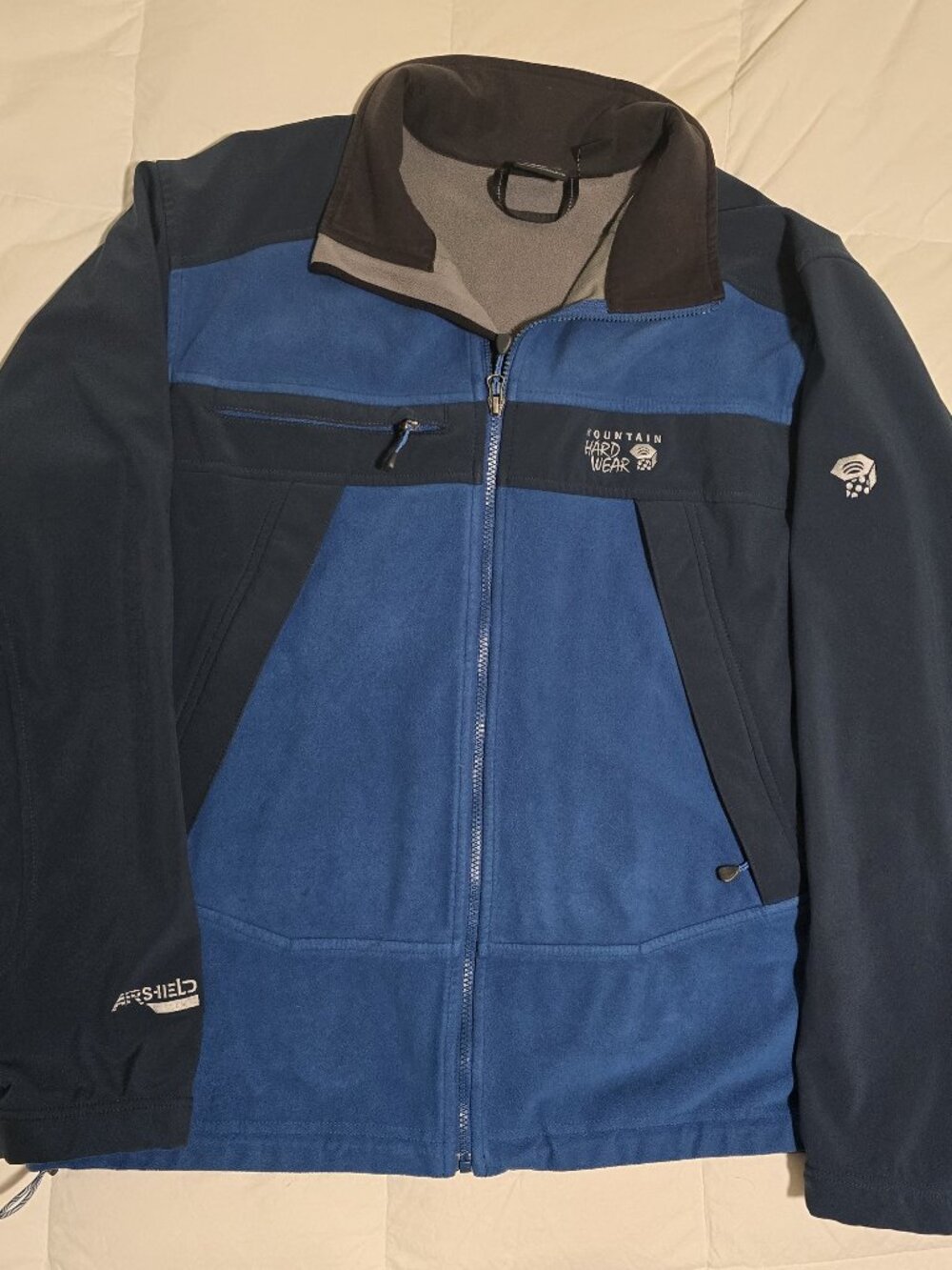 Mountain Hard Wear Softshell Jacket, Emerald Blue (XL)
